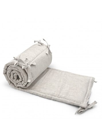 Babyshower Doux Crib Liner - Beige Linen