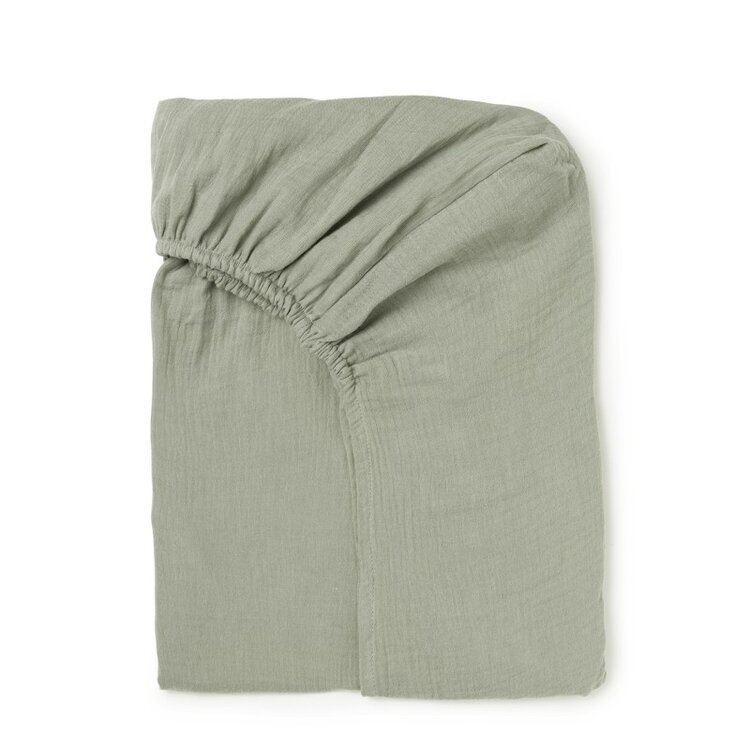 Babyshower Crib Fitted Sheet - Dune Powder