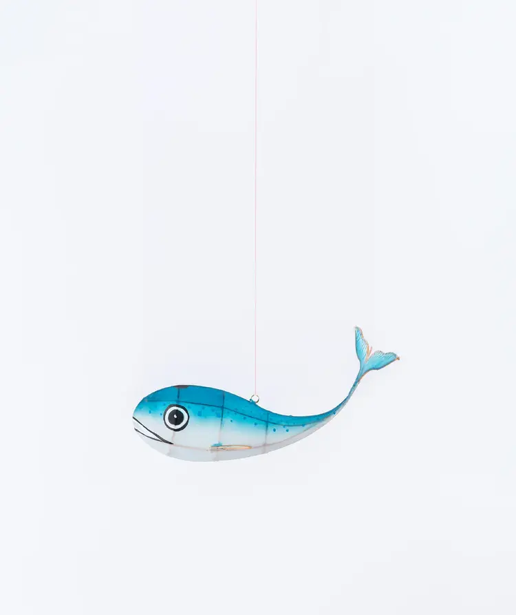 Petit Pan Decoration Baleine - Bleu
