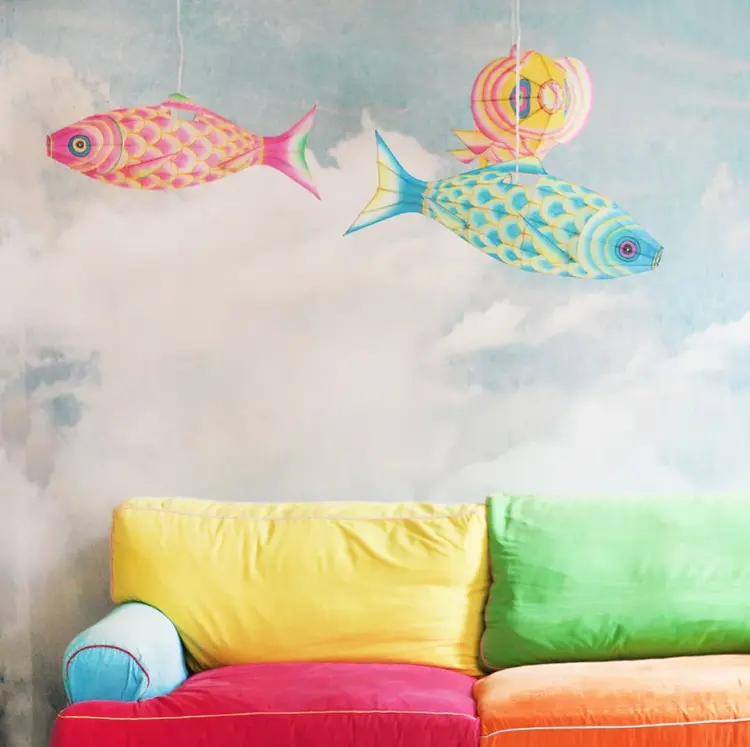 Petit Pan Pendant Lamp Carp - Roze