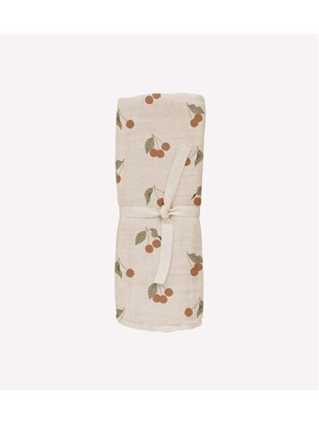 Main Sauvage Muslin Doek - Cherry