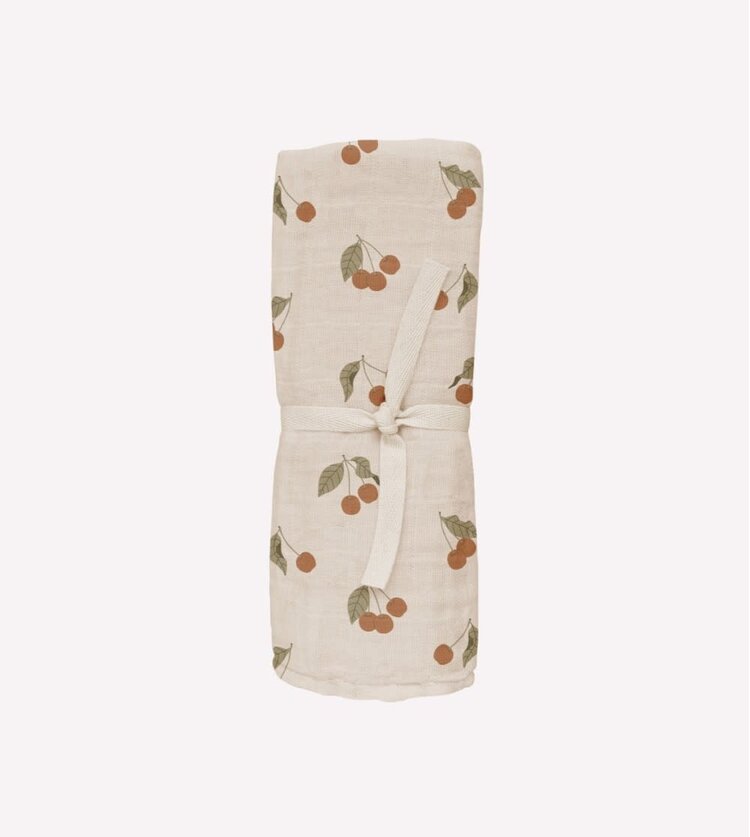 Main Sauvage Muslin Doek - Cherry