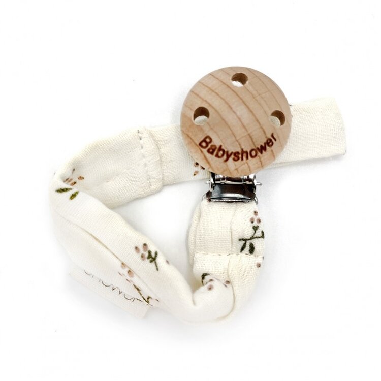 Babyshower Wood Dummy Holder - Roseberry