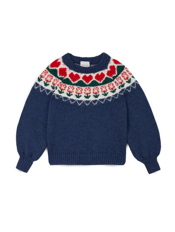 Mipounet Greta Nordic Sweater - Dark Blue