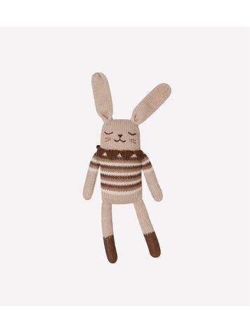 Main Sauvage Bunny Knuffel - Sepia Vintage Top