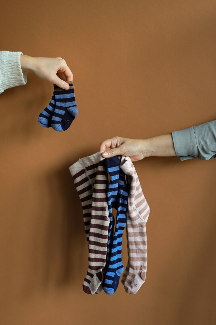 1+ in the family Tina Striped Tights - Melanzana