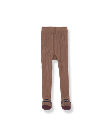 1+ in the family Sally Ribbed Plain Tights - Castagna