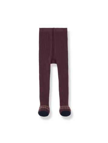 1+ in the family Sally Ribbed Plain Tights - Melanzana