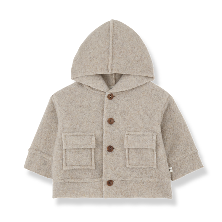 1+ in the family Elias Hooded Jacket - Tortora