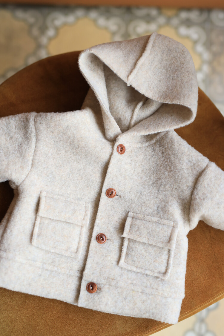 1+ in the family Elias Hooded Jacket - Tortora