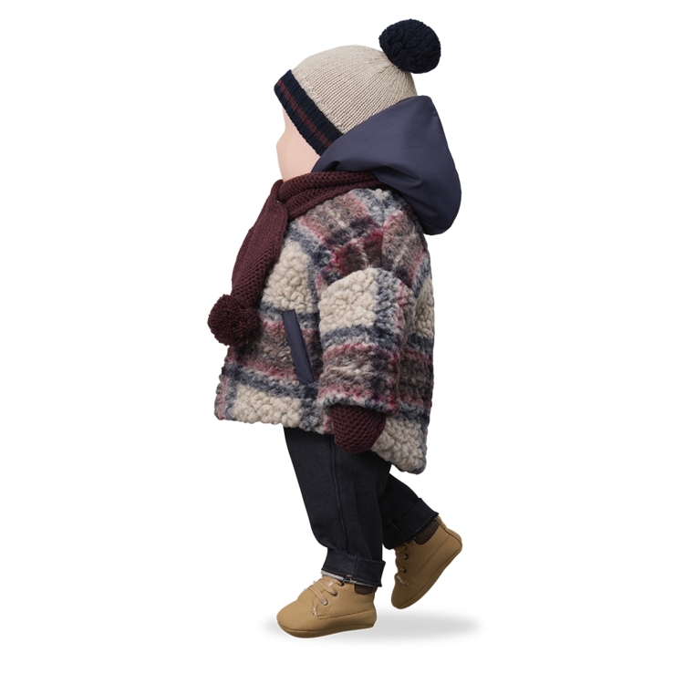 1+ in the family Hans Hooded Jacket - Dark Blue