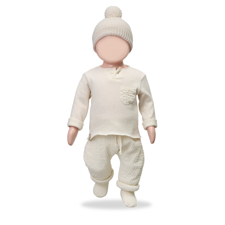 1+ in the family Ramon Lined Pants - Ecru