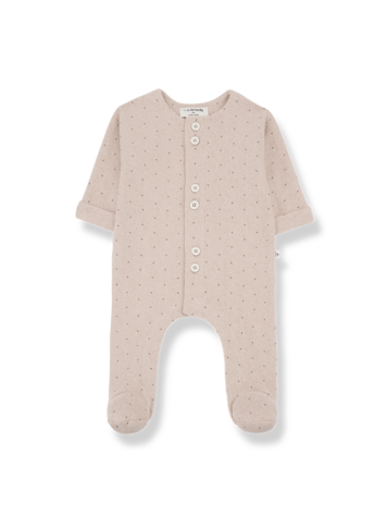 1+ in the family Adrien jumpsuit w/feet - Nude