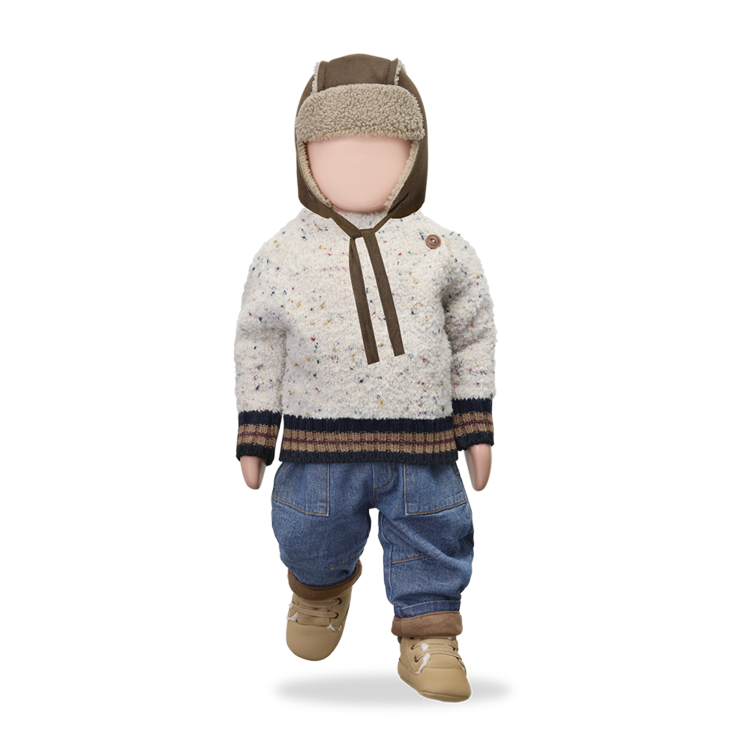 1+ in the family Ander Sweater - Rice