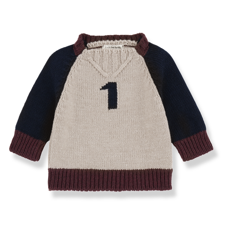 1+ in the family Patrick Sweater - Tortora