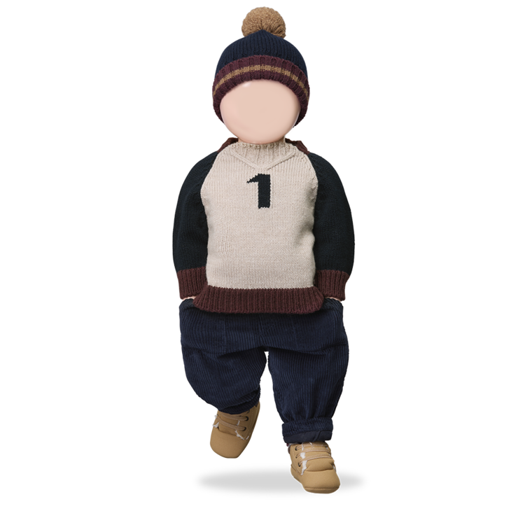 1+ in the family Patrick Sweater - Tortora