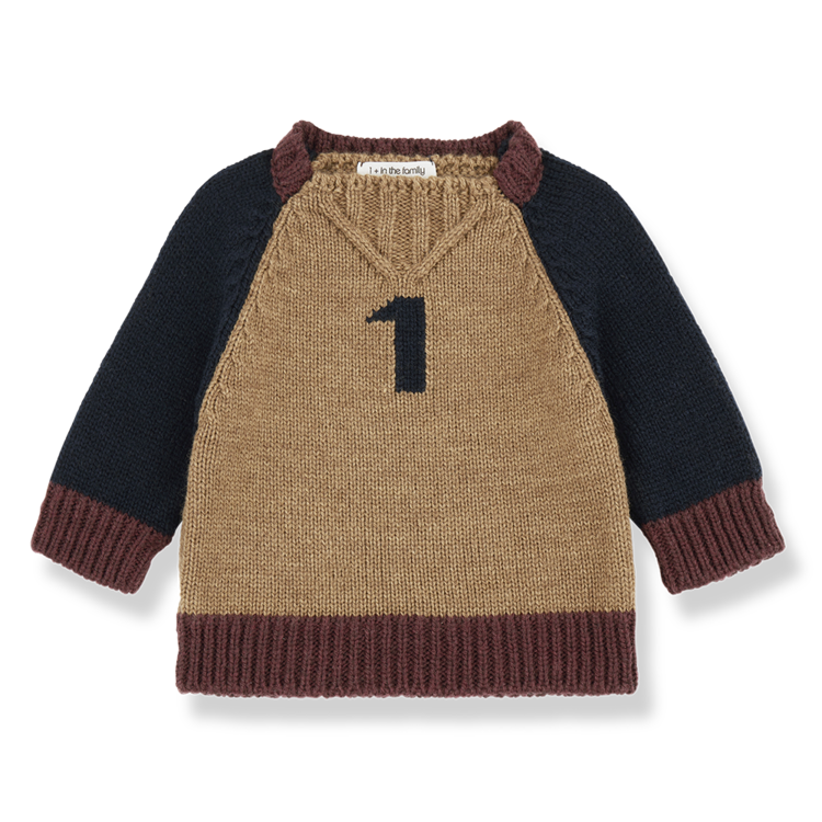 1+ in the family Patrick Sweater - Castagna
