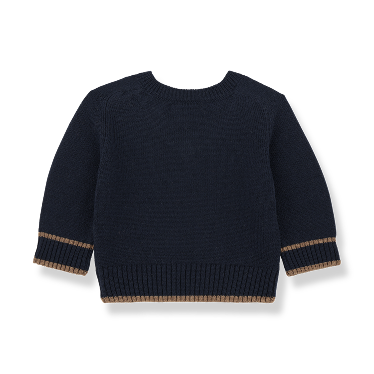 1+ in the family Kasper Argyle Pullover - Dark Blue