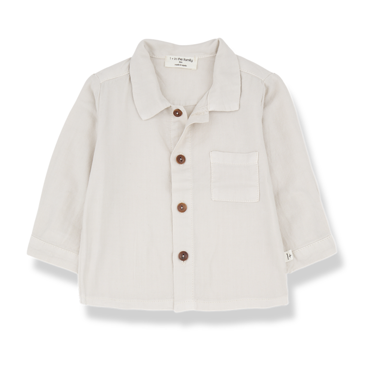 1+ in the family Guillaume Button Down Shirt - Rice