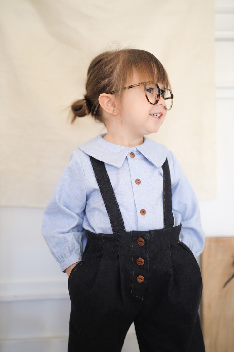 1+ in the family Nadia Collar Blouse - Blue