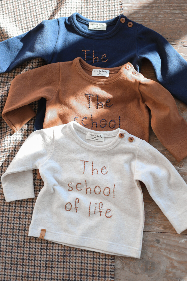 1+ in the family Harald Embroidered T-shirt - Rice