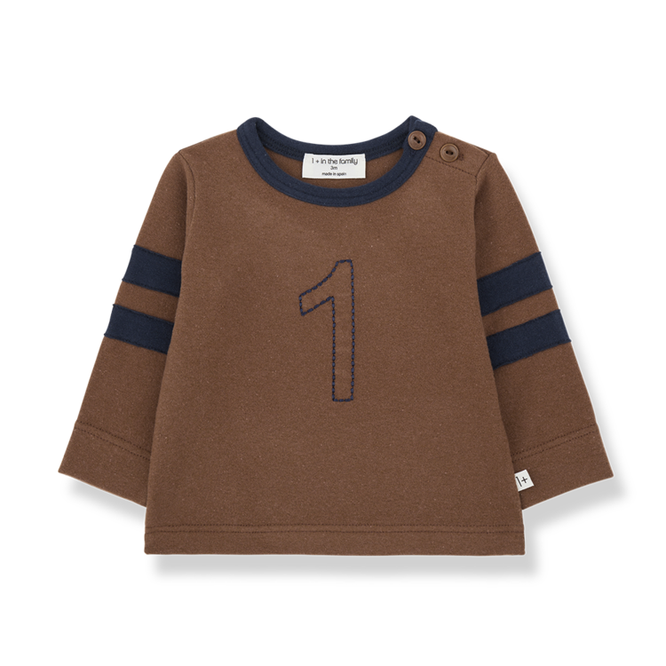 1+ in the family Franz Number One T-shirt - Castagna