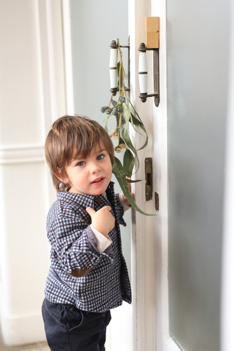 1+ in the family Conrad Shirt - Dark Blue