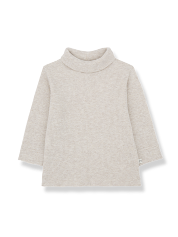 1+ in the family Aritz Tourtle Neck T-shirt - Rice
