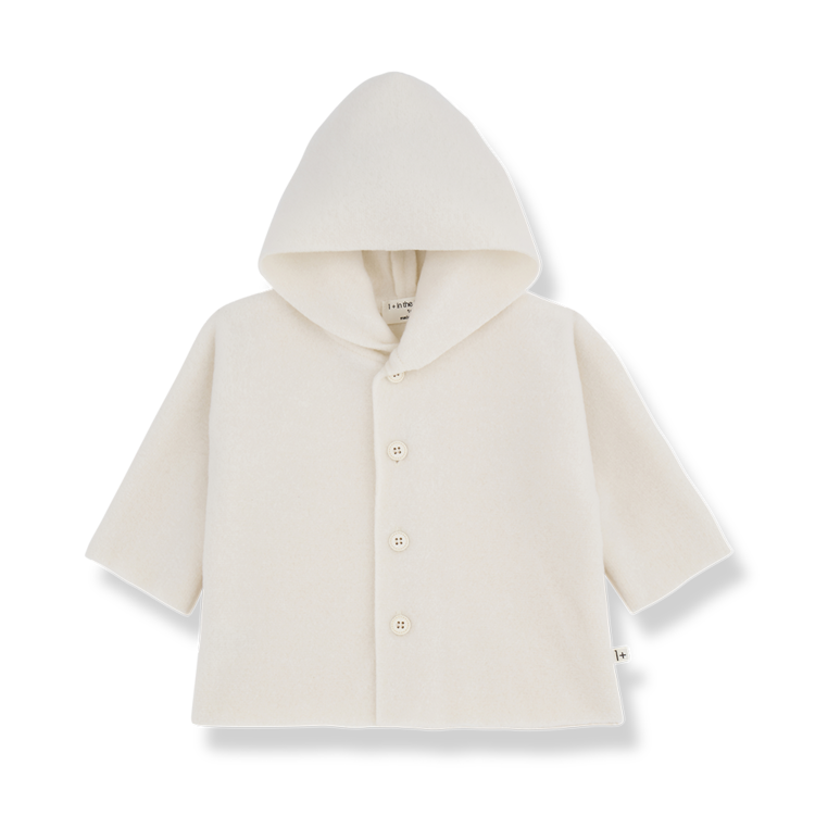 1+ in the family Ayala Hooded Jacket - Ecru