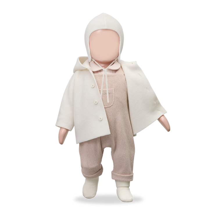 1+ in the family Ayala Hooded Jacket - Ecru