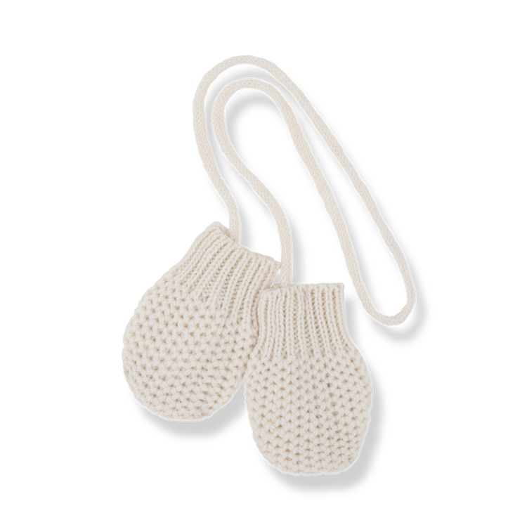 1+ in the family Demi Mittens - Ecru