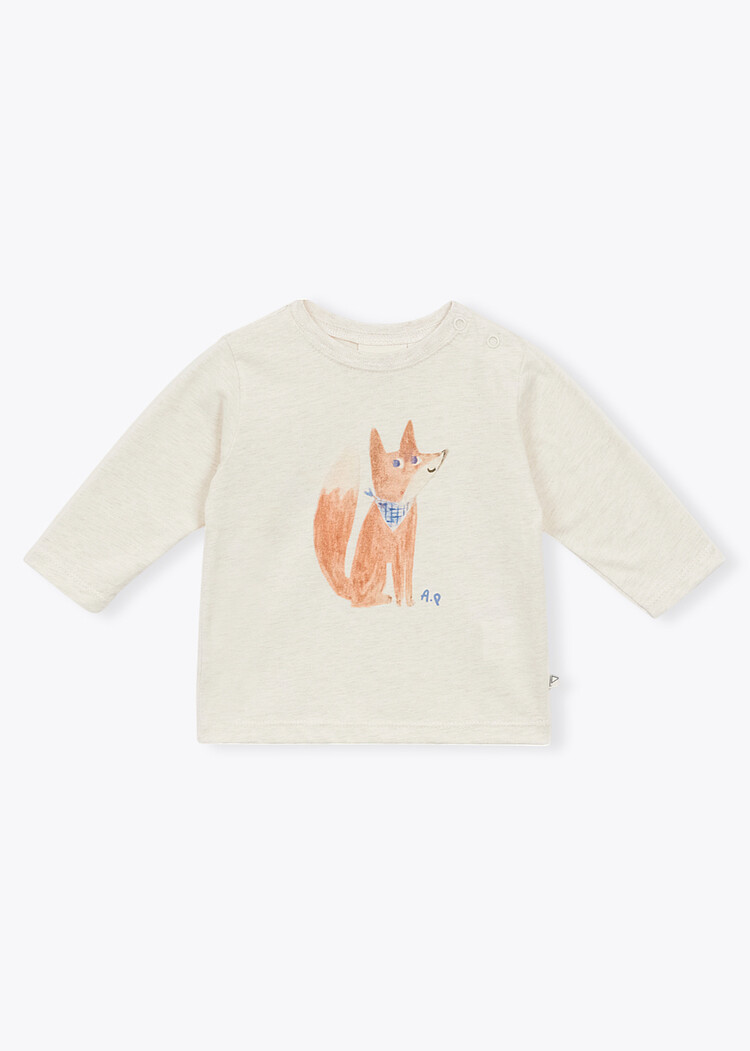 Arsène & Les Pipelettes Guybert T-shirt - Sable Chine