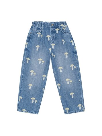 Bruno Bruno Nation Dorethy AOP Jeans - Mid Blue Mushroom