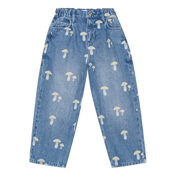 Bruno Bruno Nation Dorethy AOP Jeans - Mid Blue Mushroom