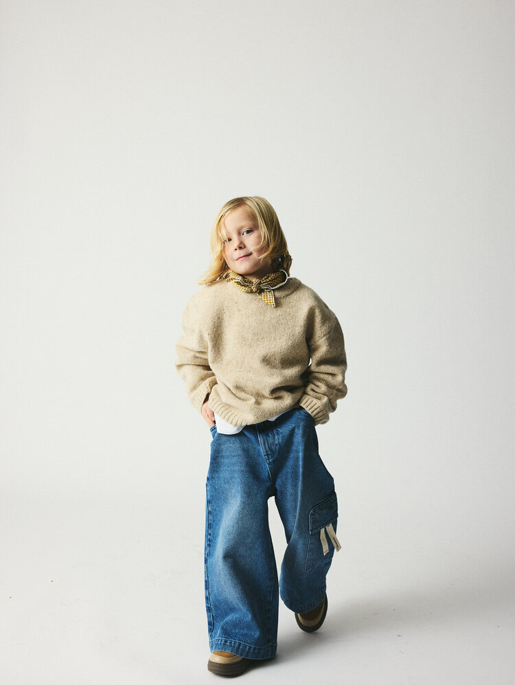 Bruno Bruno Nation Jude Sweater - Antique White Melange