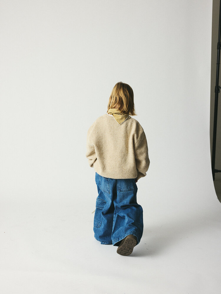 Bruno Bruno Nation Jude Sweater - Antique White Melange