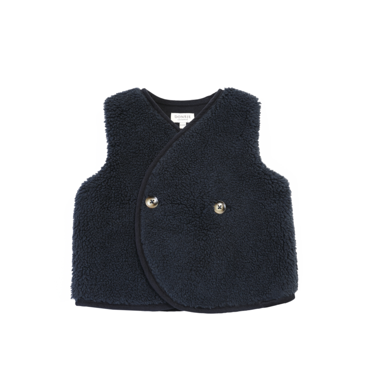 Donsje Amsterdam Monty Gilet - Blue Marine