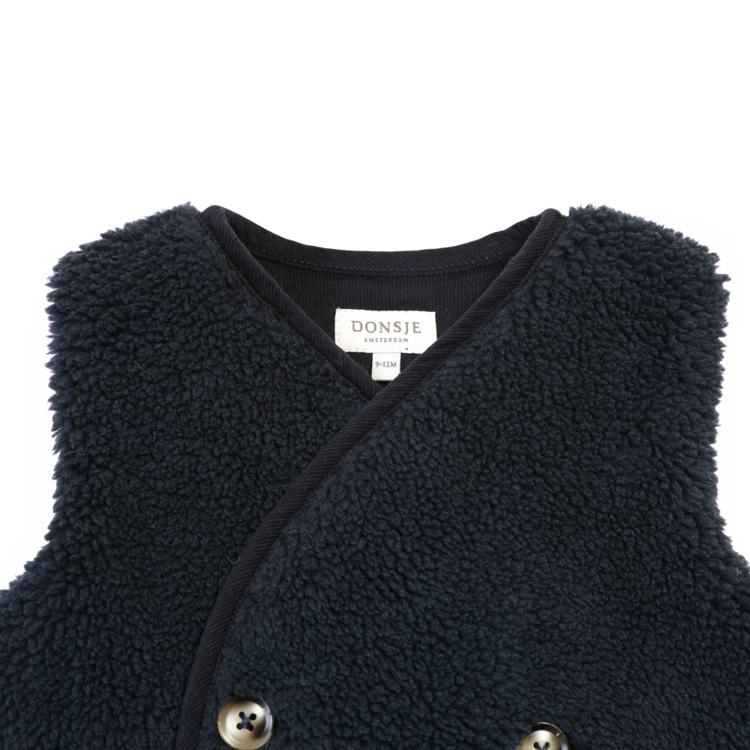 Donsje Amsterdam Monty Gilet - Blue Marine