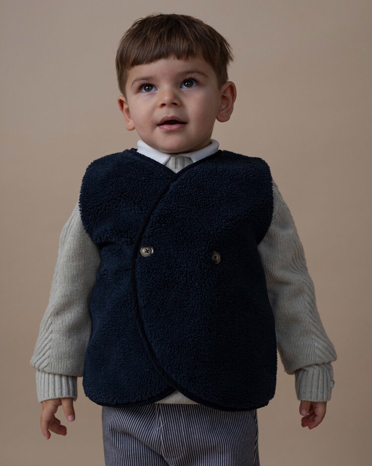Donsje Amsterdam Monty Gilet - Blue Marine