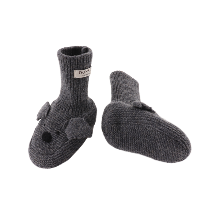 Donsje Amsterdam Maicer Merino Wool Booties Koala - Cloudy Grey