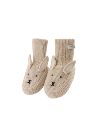 Donsje Amsterdam Maicer Merino Wool Booties Bunny - Soft Sand