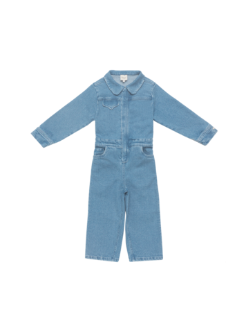 Donsje Amsterdam Lard Denim Jumpsuit Western Bear - Vintage Blue