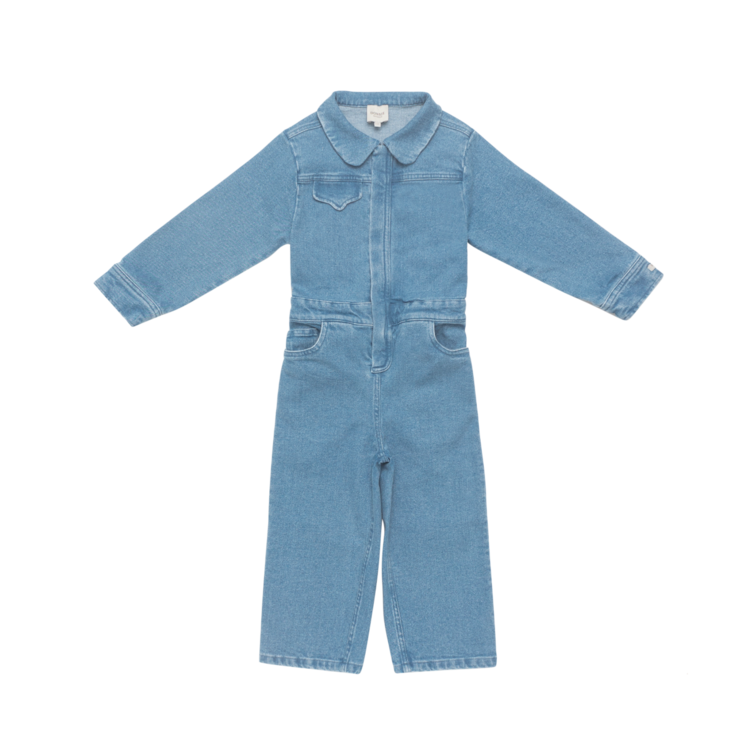 Donsje Amsterdam Lard Denim Jumpsuit Western Bear - Vintage Blue