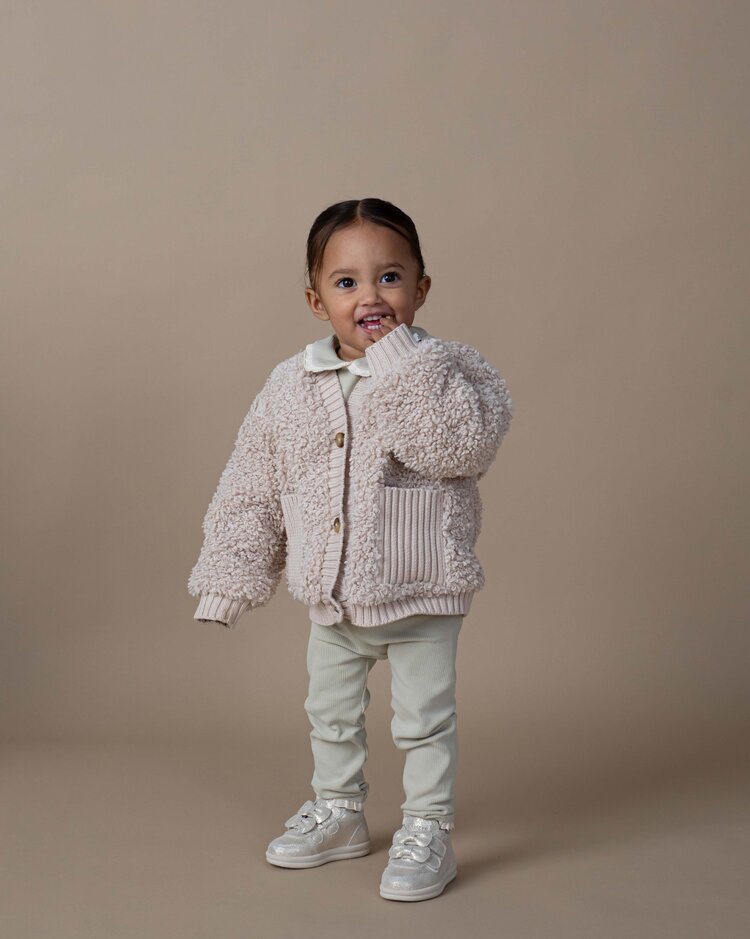 Donsje Amsterdam Olaan Cardigan - Taupe Teddy