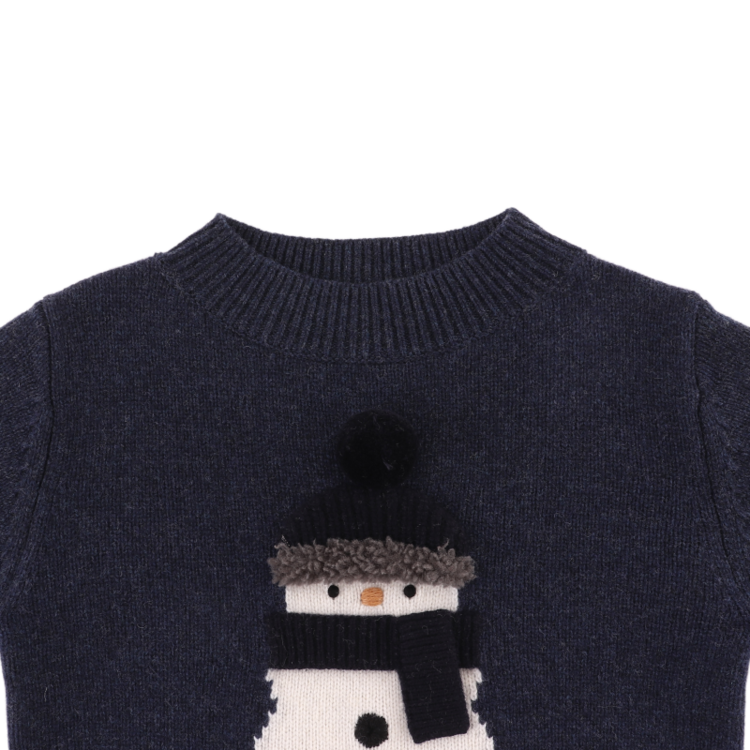 Donsje Amsterdam Denn Sweater Snowman - Blue Marine