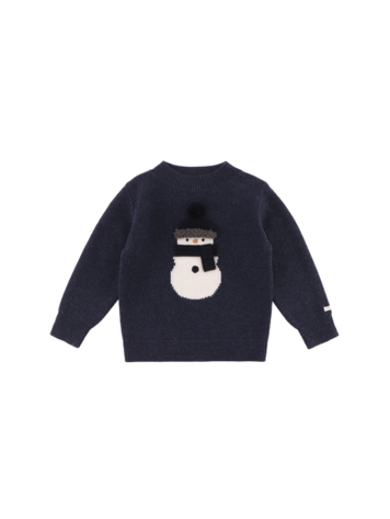 Donsje Amsterdam Denn Sweater Snowman - Blue Marine