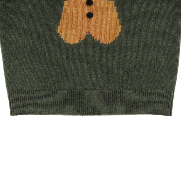Donsje Amsterdam Denn Sweater Gingerbread - Night Green