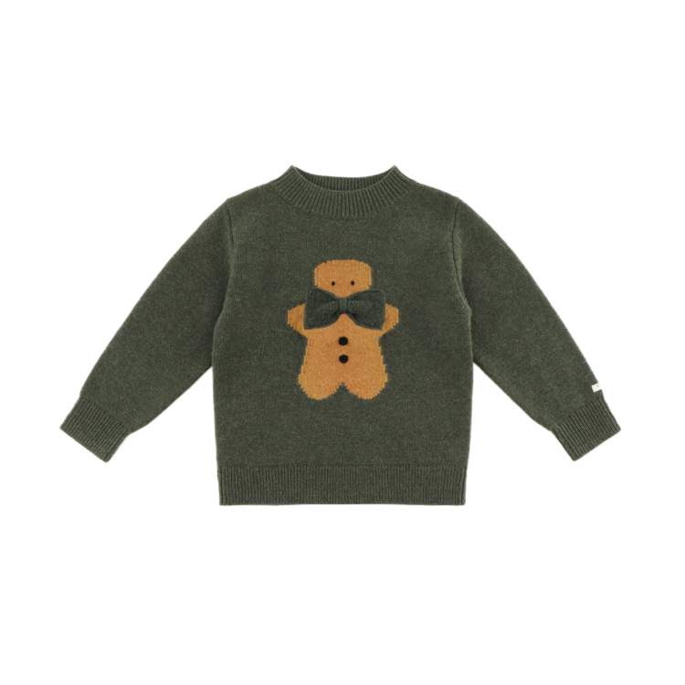 Donsje Amsterdam Denn Sweater Gingerbread - Night Green