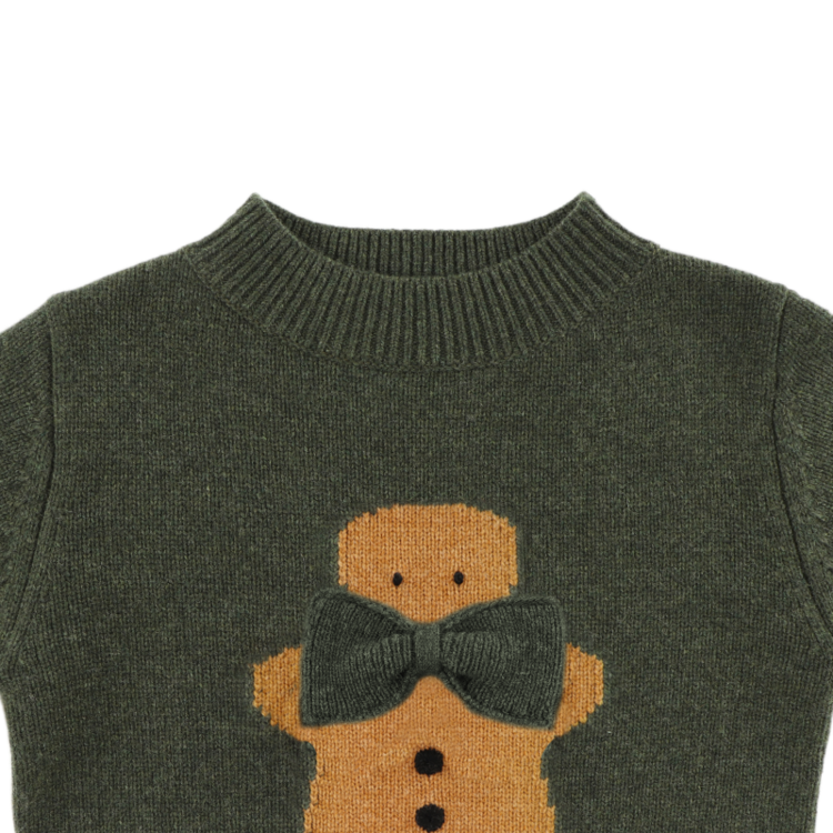 Donsje Amsterdam Denn Sweater Gingerbread - Night Green