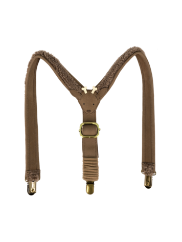 Donsje Amsterdam Tjebbe Suspenders Stag - Hazelnut
